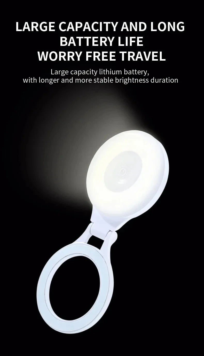 Pocket Magnetic LED Selfie Light For IPhone IPad Mobile Phone Laptop Flash Fill Video Photo Ringlight Photography Lamp