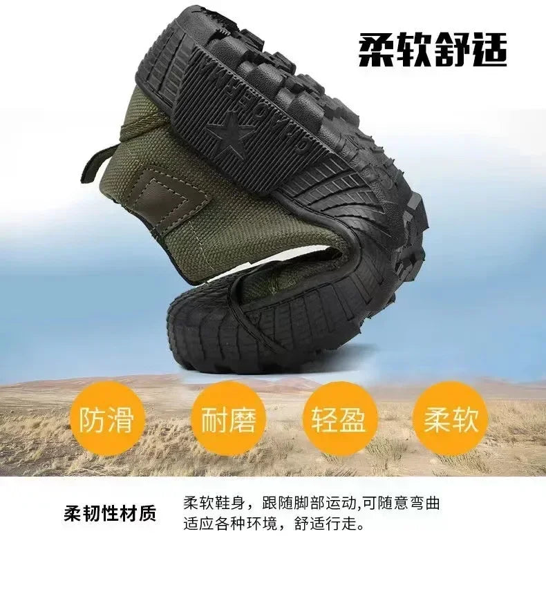 Mens Canvas Shoes Outdoor Breathable Work Shoes Non Slip Casual Sneakers for Male Soft Sole Walking Flats Zapatos Casuales