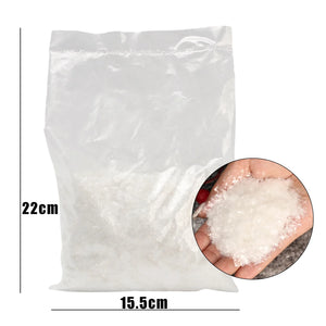 Winter Artificial Fake Snow Christmas Snow Powder Xmas Snowflake Decor for DIY Crafts Village Displays Props Holiday Supplies