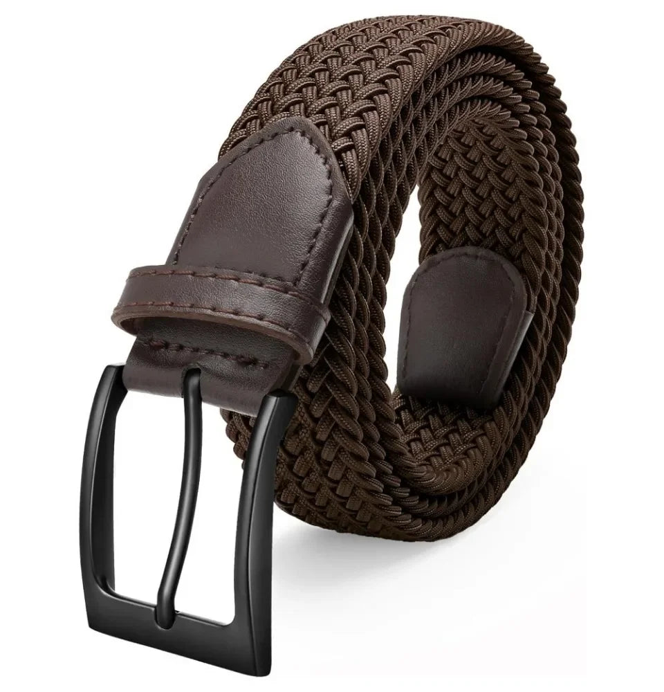 Elastic Braided Stretch Mens Golf Casual Jeans Belts Woven 1 3/8" Nylon Work Belts for Men Pants Shorts - You Offer