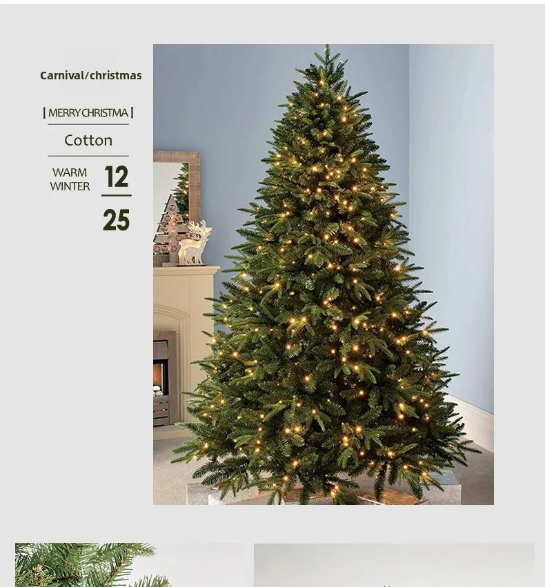 High-end PE mixed Christmas tree for decoration, 1.2 meters tall and 1.8 meters tall Christmas tree, with encryption.