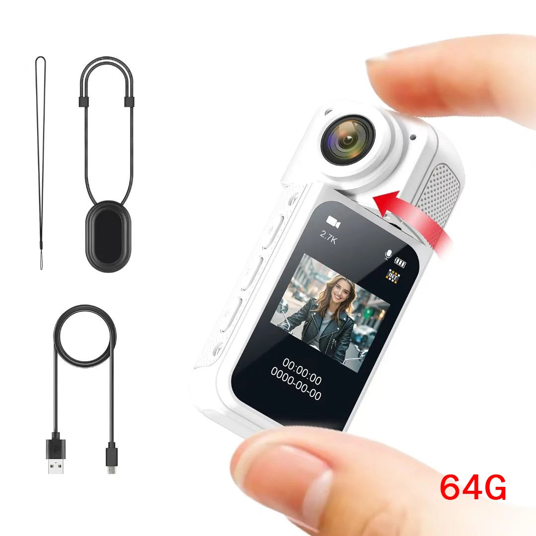 Xiaomi Youpin 1.47" IPS Screen Action Camera 2.7K Video Thumb Camera with 180°Rotatable Lens Support Wi-Fi Magnetic Attachments