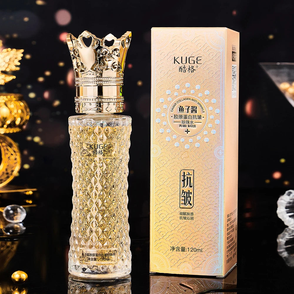 Crown Lady Essence Anti Wrinkle Pearl face Toner Firming Facial Lotion skin care Cosmetics face care Make-up for women 100ml