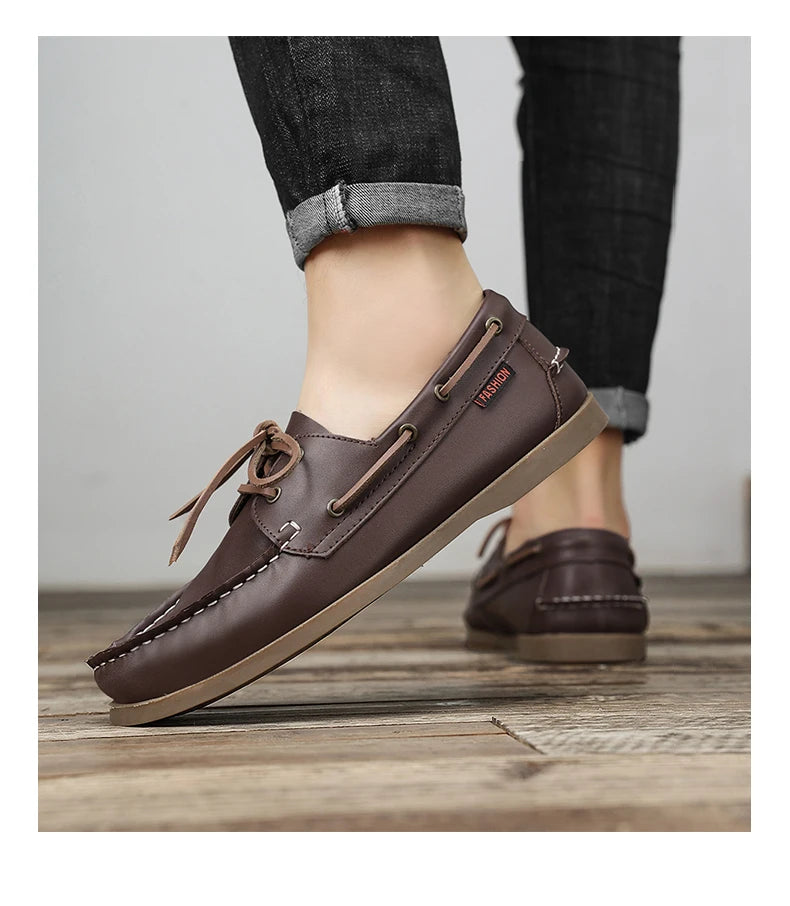 Men Loafer Shoes High Quality Handmade Wear-Resistant Genuine Leather Casual Shoes Business Luxury Dress Designer Shoes Driving