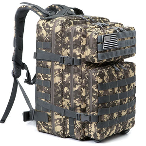 45L Tactical Backpack Large Capacity Outdoor Rucksack 3 Day Fitness Hiking Bag Hiking Camping Gear Backpacks - You Offer
