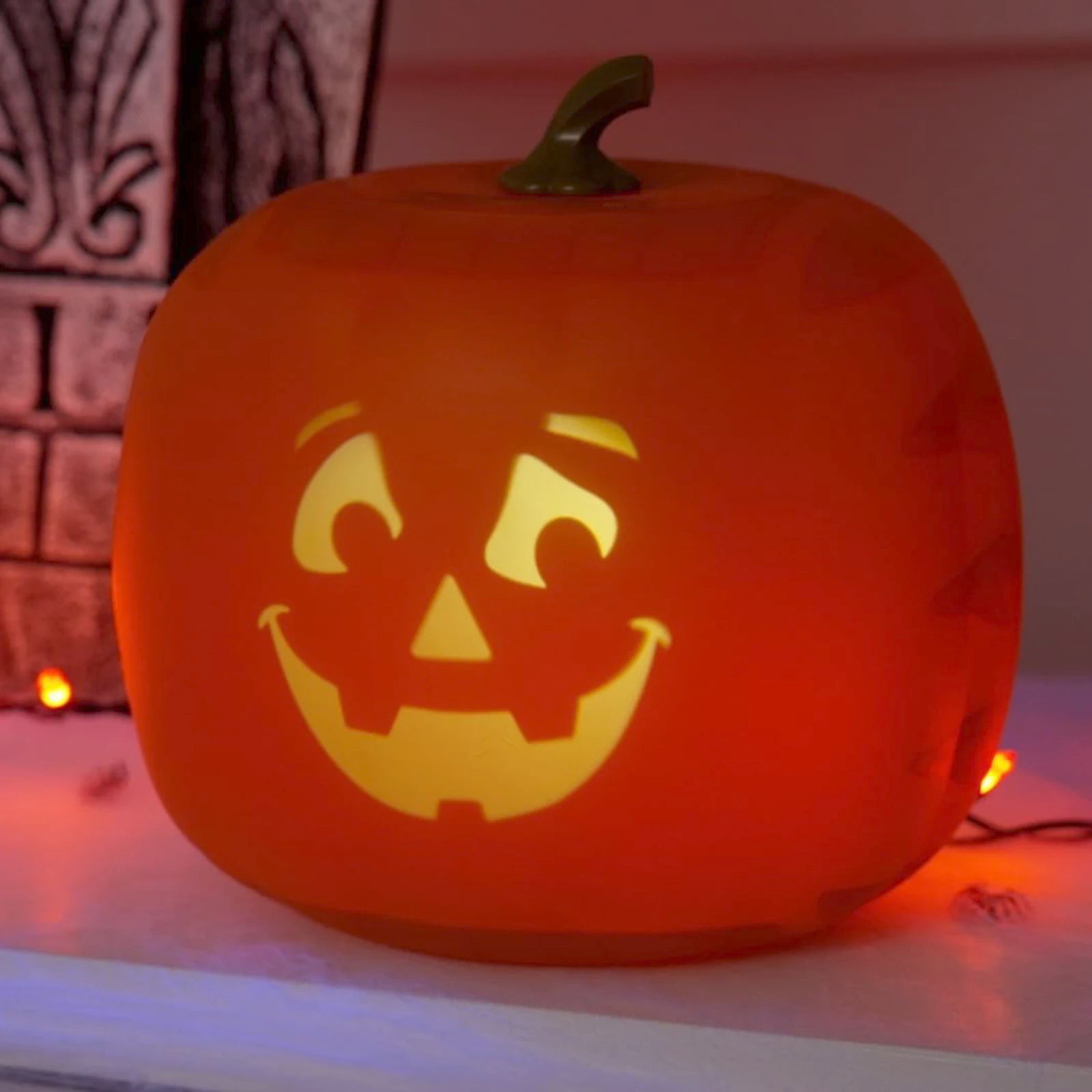 Funny Halloween Pumpkin Flash Talking Singing Animated LED Pumpkin Lamp Projection Lamp Projector Inside for Home Party Decor