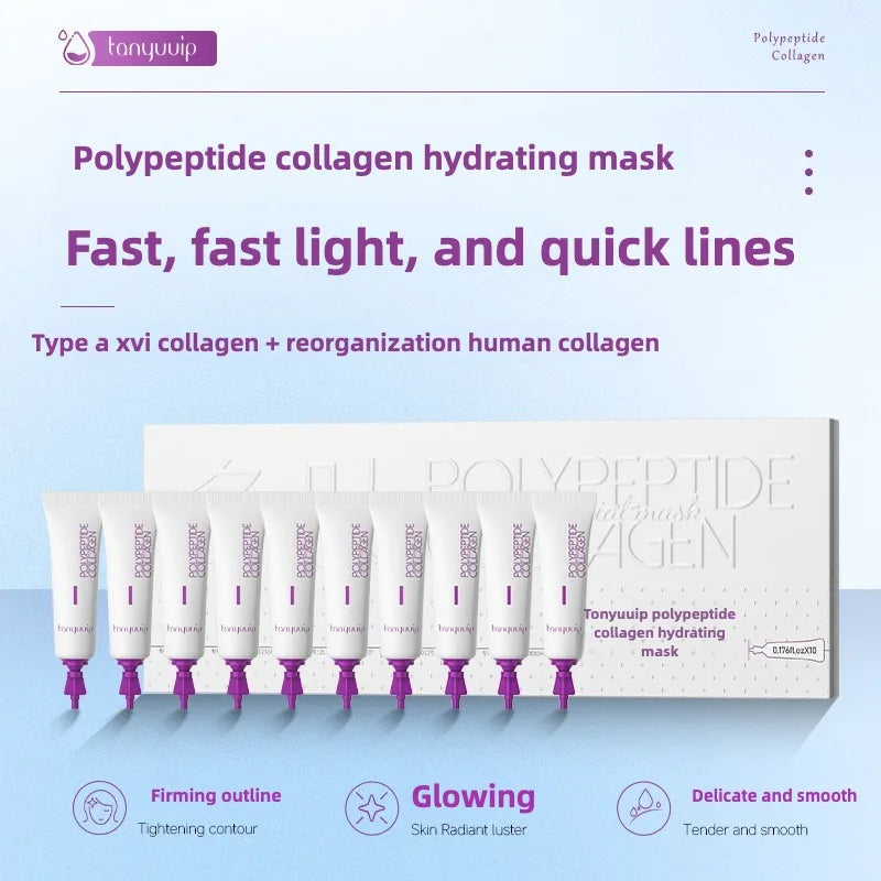 Polypeptide collagen hydrating mask Remove Dark Spots Melanin Brighten Shrink Pores Moisturizing Fade Fine Lines Skin care