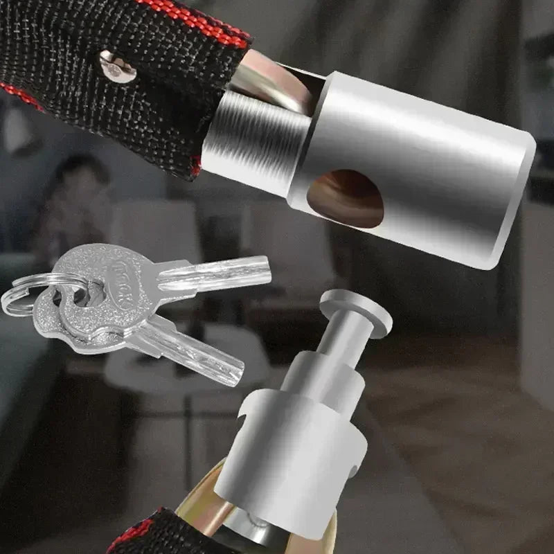 Bicycle Lock Extra Long Thickened Anti-Theft Chain Lock Bicycles Electric Vehicles Password Protection Mountain Bike Lock Lock - You Offer