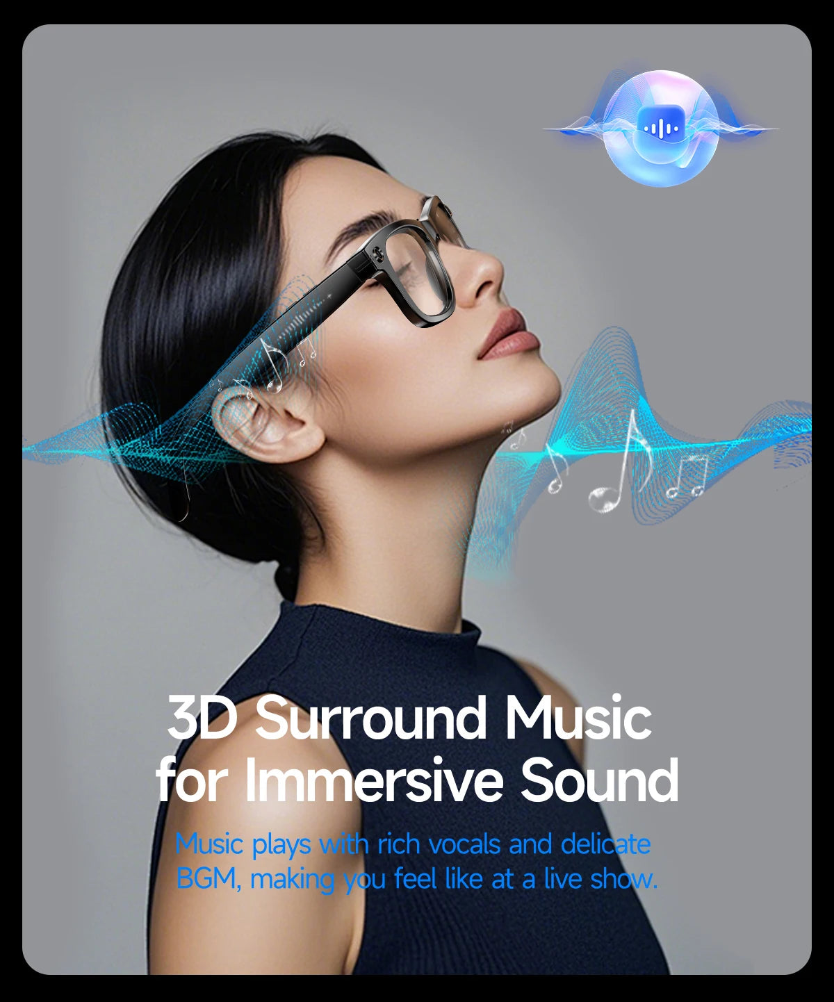 2025 AI Smart Glasses with 8MP Camera Video Recording 100+ Languages Translation Sunglasses Bluetooth Call Music Play Men Women