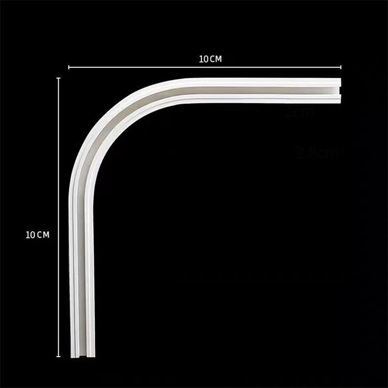 Self Adhesive Curtain Sliding Track Without Punching Nano Silent Track Top Mounted Side Mounted Home Window Decor Accessorie