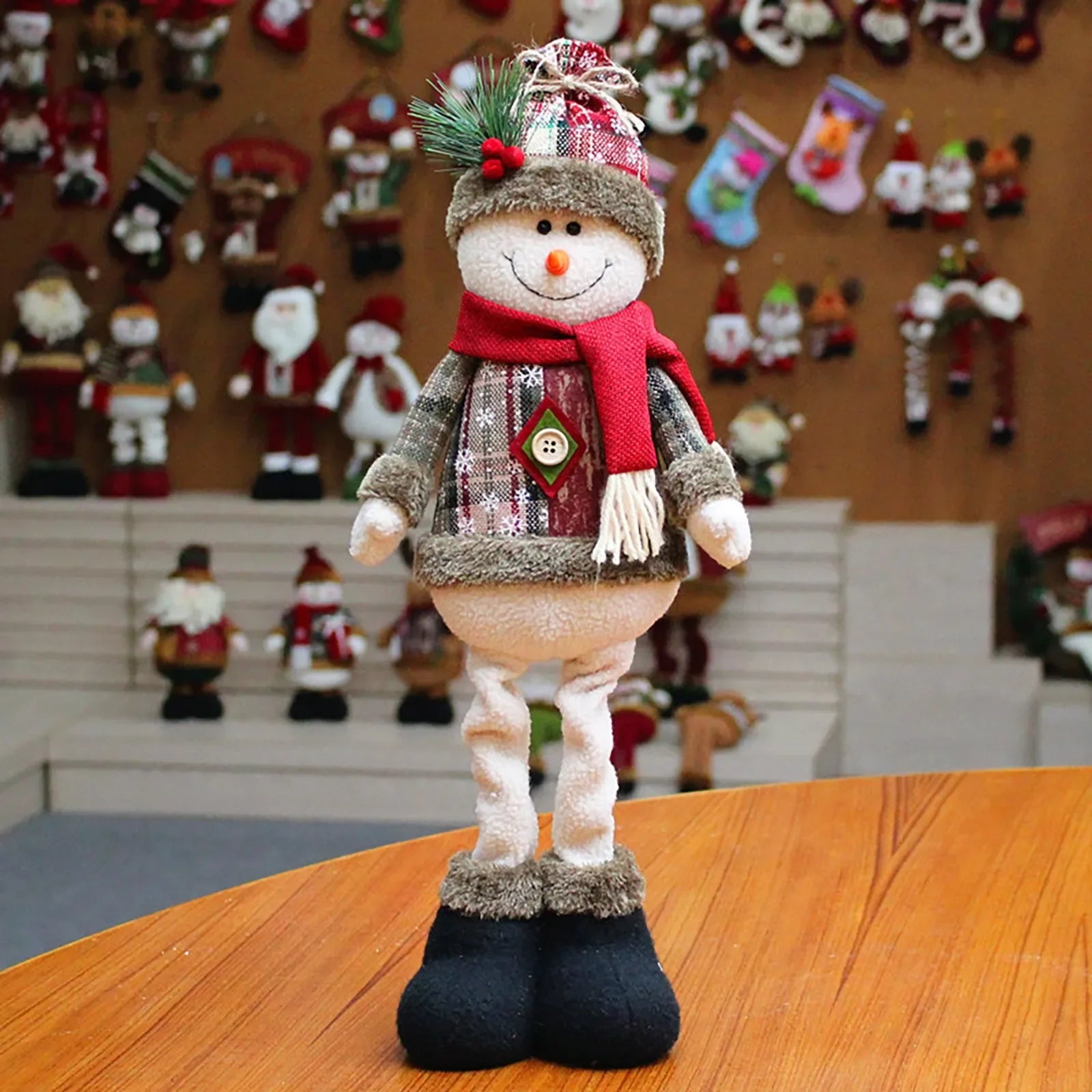Hanging Christmas Plush Ornaments Set - Santa Snowman Elk Doll Decor for Xmas Tree, Home Party Gift & Stocking Stuffers 2025
