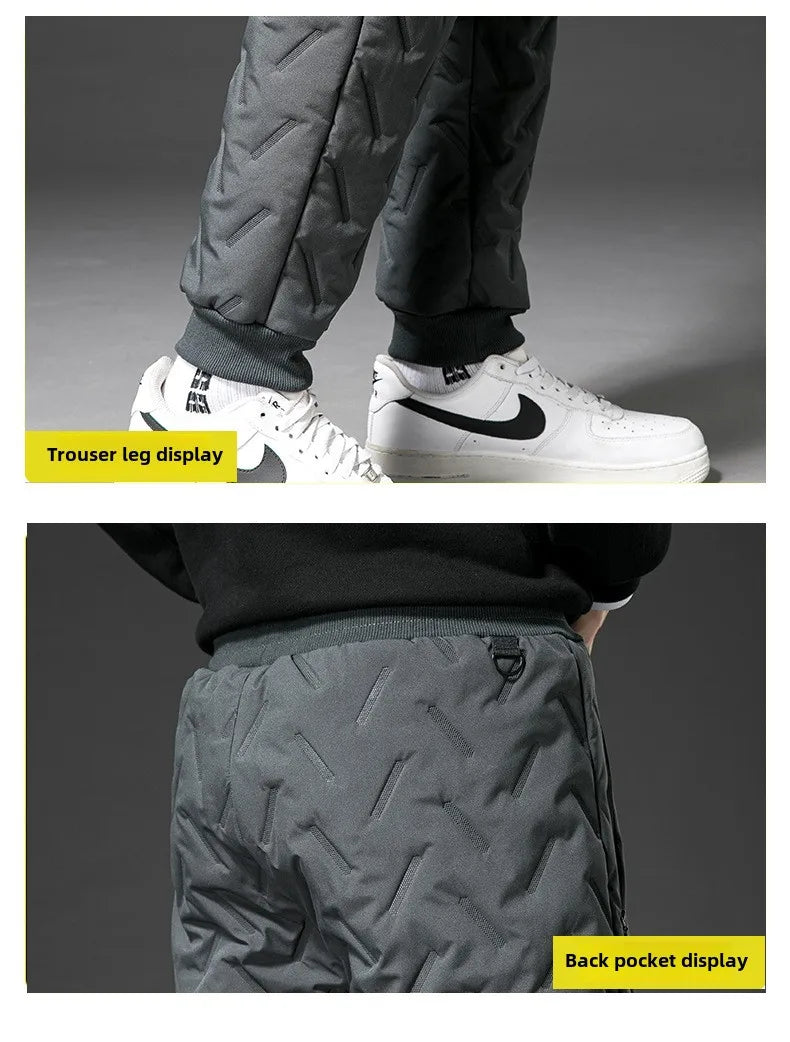 New Big Size Winter Pant Men Thick Fleece Lined Jogger Cotton Padded Warm Work Trouser Male Plus Large Sweatpant 9XL 10XL Autumn - You Offer
