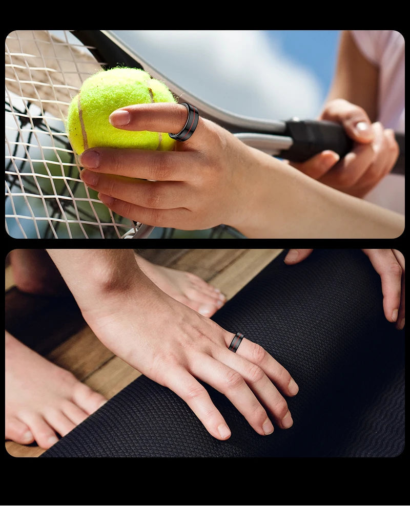 R04 Smart Ring 2025 NEW Men Women Multi Sports Modes Body Temperature HRV Health and Sleep Monitor Stainless Steel Sport Ring
