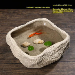 Large Size Cerc Tea Waing Basin Simulated Home Living Room Tea Cup Basin Tea House Coarse Cercs Tea Ceremony Accor...