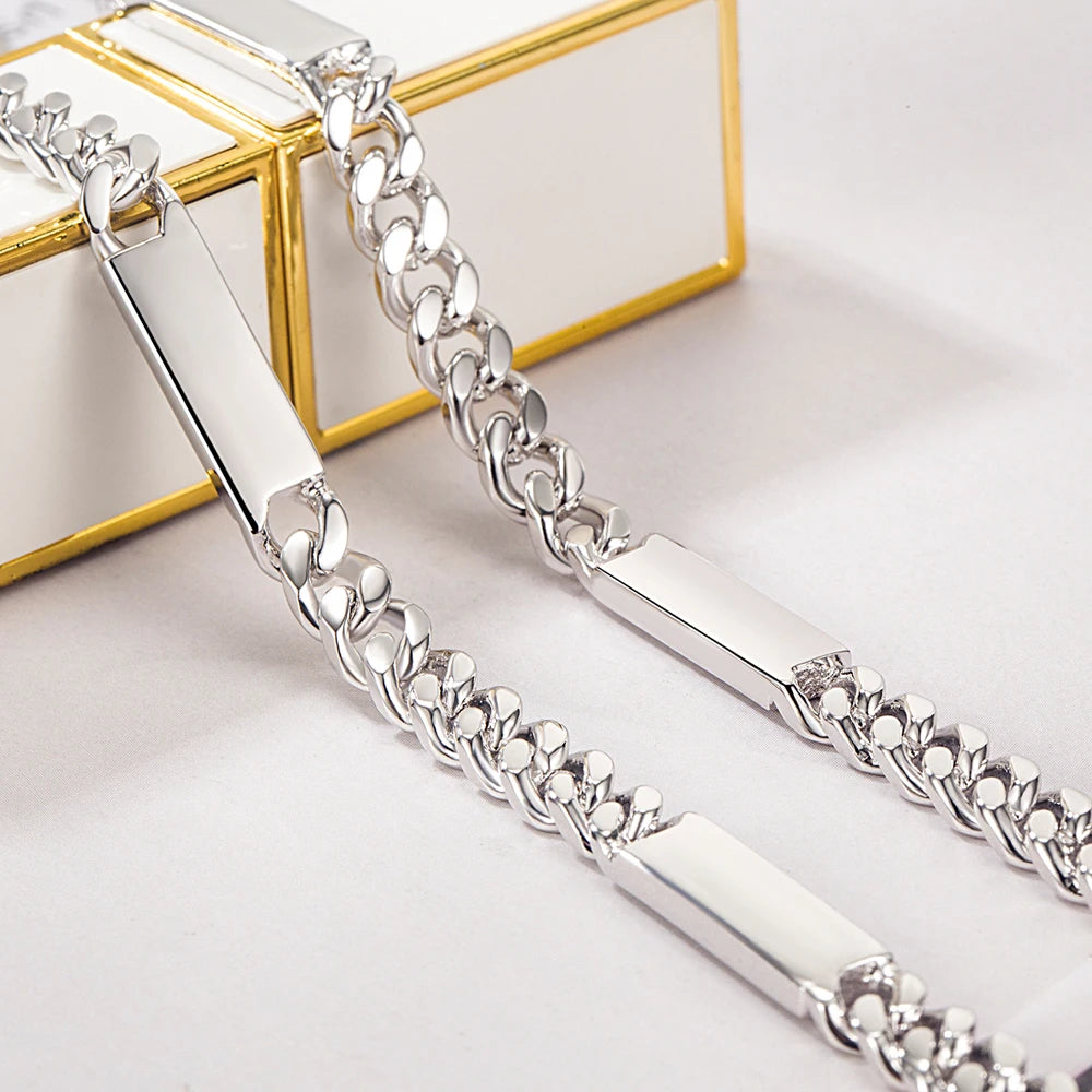 New Designer Jewelry Italy Elegant 925 Silver Cuban Chain Necklace True Symbol of Luxury For Woman&Man Hip Hop Jewelry Accessory - You Offer