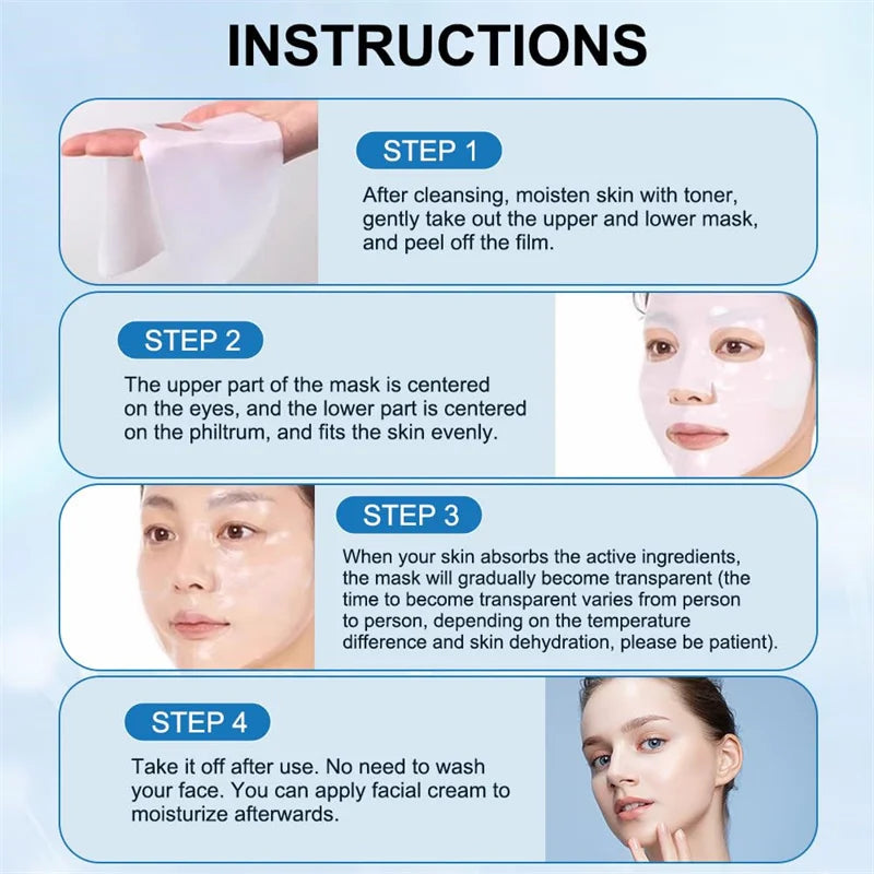 ZS Korean Glass Skin Collagen Mask Bio-Collagen Deep Hydrating Overnight Mask for Pore Minimizing Elasticity Improvement