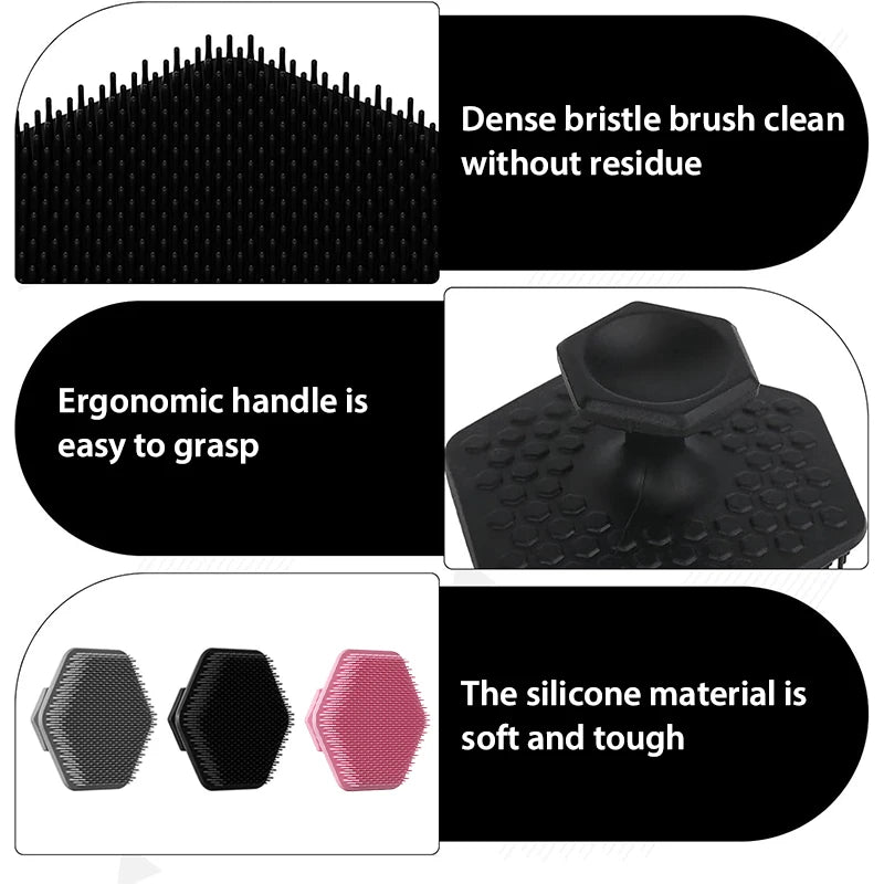 Soft Silicone Face Cleaning Brush Remove Makeup Blackhead Remover Portable Beauty Tools Face Cleansing Brushes Deep Clean Beauty