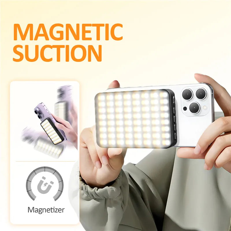 Magnetic Mini LED Ring Light Selfie Light For iPhone 17 16 15 Pro/15 Pro Max/14 Pro/14 Pro Max/13 Pro/Pro Max Streaming