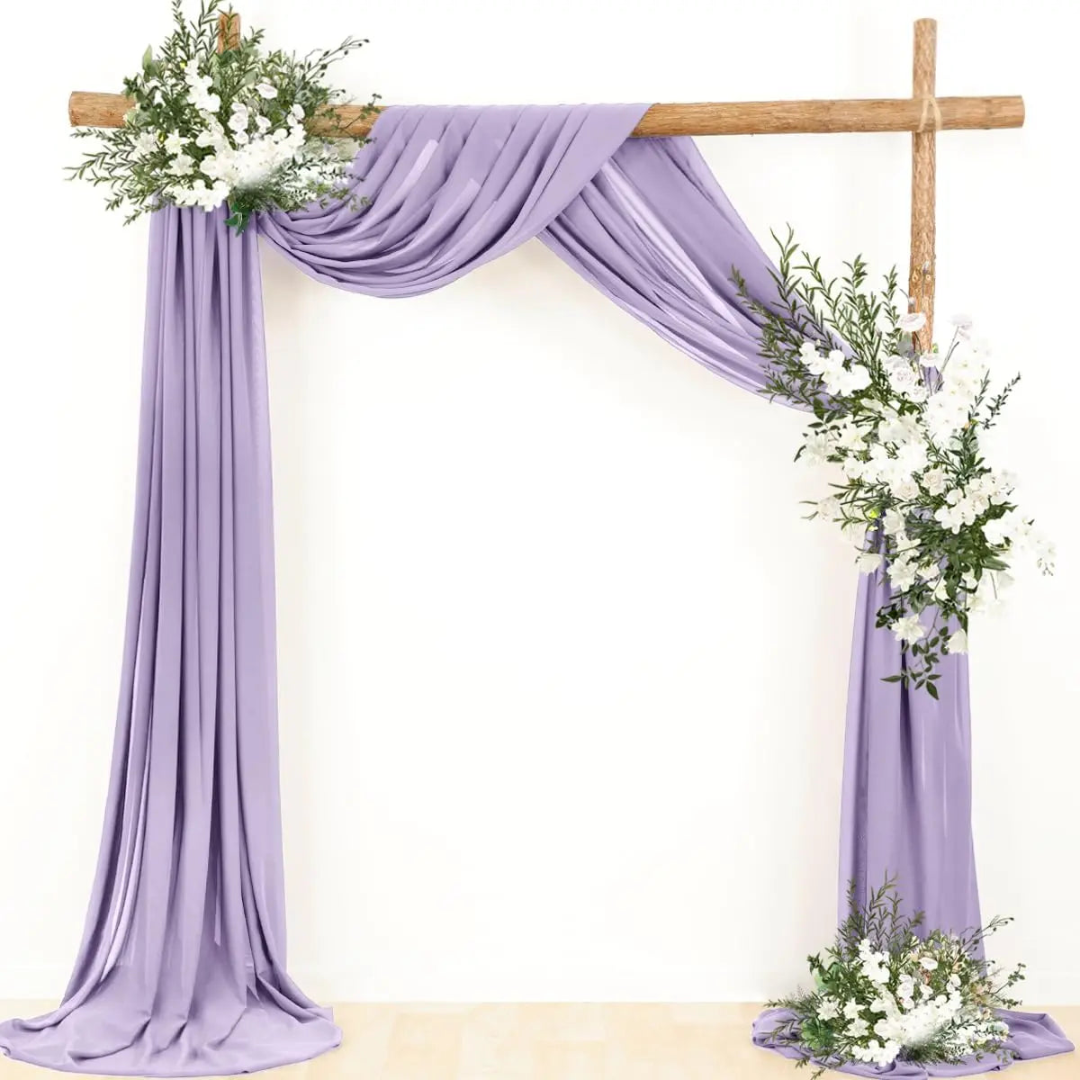 Dark Green Chiffon Wedding Arch Draping Fabric Sheer Curtains Drapery Ceremony Reception Backdrop Curtain Party Swag Christmas