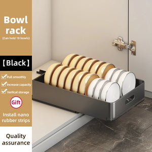 Kitchen Sliding Dish Rack Home Pull-out Drawer Bowl Storage Shelf Dish Drying Storage Box With Sliding Rail Kitchen Storage Rack - You Offer