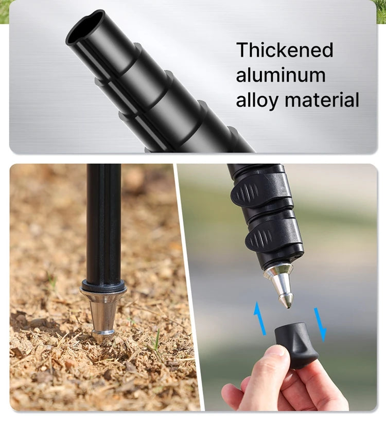 Ulanzi TB12 Monopod Extendable Camera Tripod Load 5kg 155cm/61”  Phone Selfie Stick 1/4" Mount for Sony Canon Nikon Camera DSLR