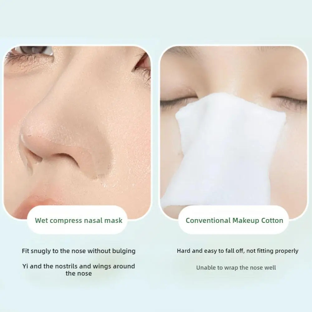 New 100pcs Disposable Nose Mask Paper Moisturizing Paper Mask Strips Cosmetic Paper Remove Cotton Care Skin Blackhead E5B4