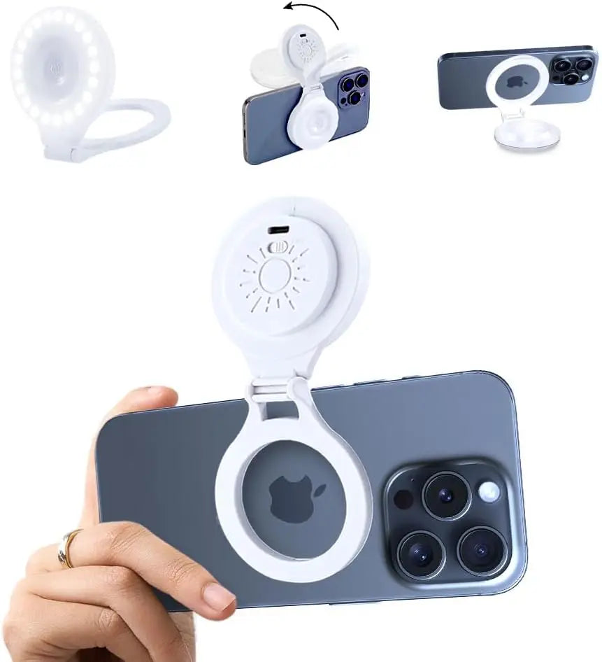 Pocket Magnetic LED Selfie Light For IPhone IPad Mobile Phone Laptop Flash Fill Video Photo Ringlight Photography Lamp