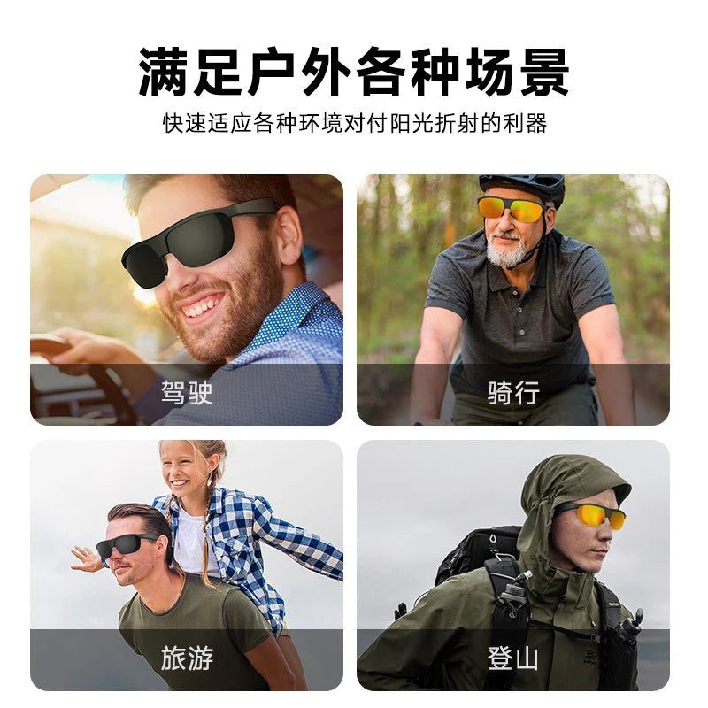 2025 New fashion smart glasses can be superimposed myopia glasses Bluetooth call music play Click to take photos for Android iOS