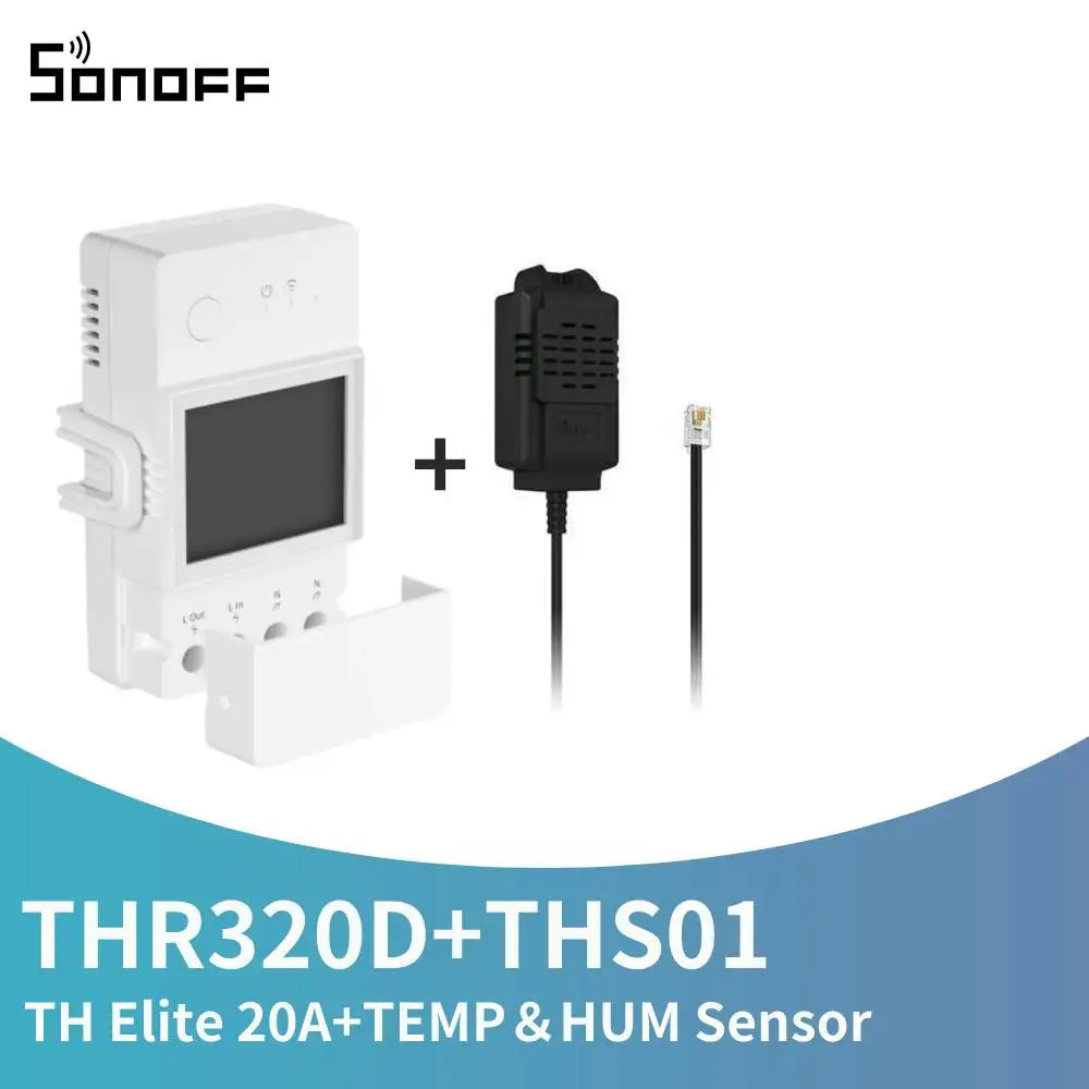 16/20A SONOFF TH Elite Origin Wifi Temperature Humidity Monitor Controller Switch With THS01/WTS01 Sensor Diy Smart Thermostatic