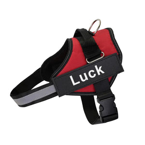 Dropshipping Dog Harness Vest ID Patch Customized Reflective Breathable Adjustable Pet Harness For Small Large Dogs NO PULL
