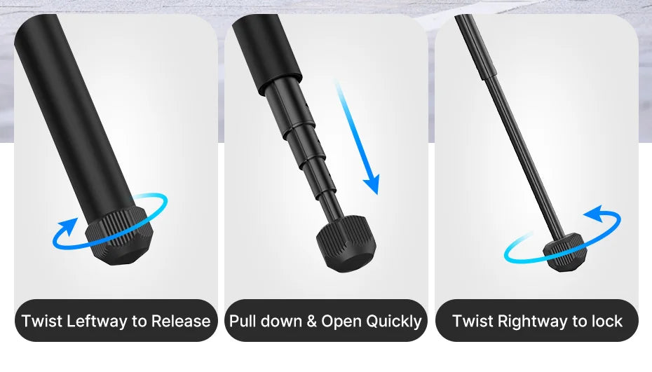 Ulanzi MT-63 26CM Portable Mini Tripod with 360° Panoramic Head Horizontal and Vertical Shooting for Smartphones Cameras