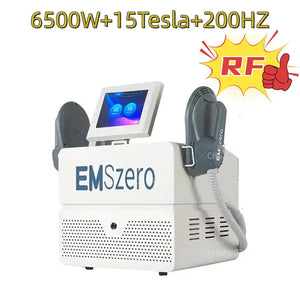 Portable HIEMT 6500W RF 15T 200HZ Body Shaper Muscle Growth Fat Burning High Intensity Electromagnetic Stimulator