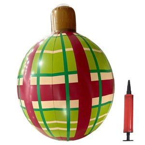 60cm Giant Inflatable Christmas Ball with Lights Remote Control Giant Luminous Inflatable Christmas Ball Outdoor Christmas Decor