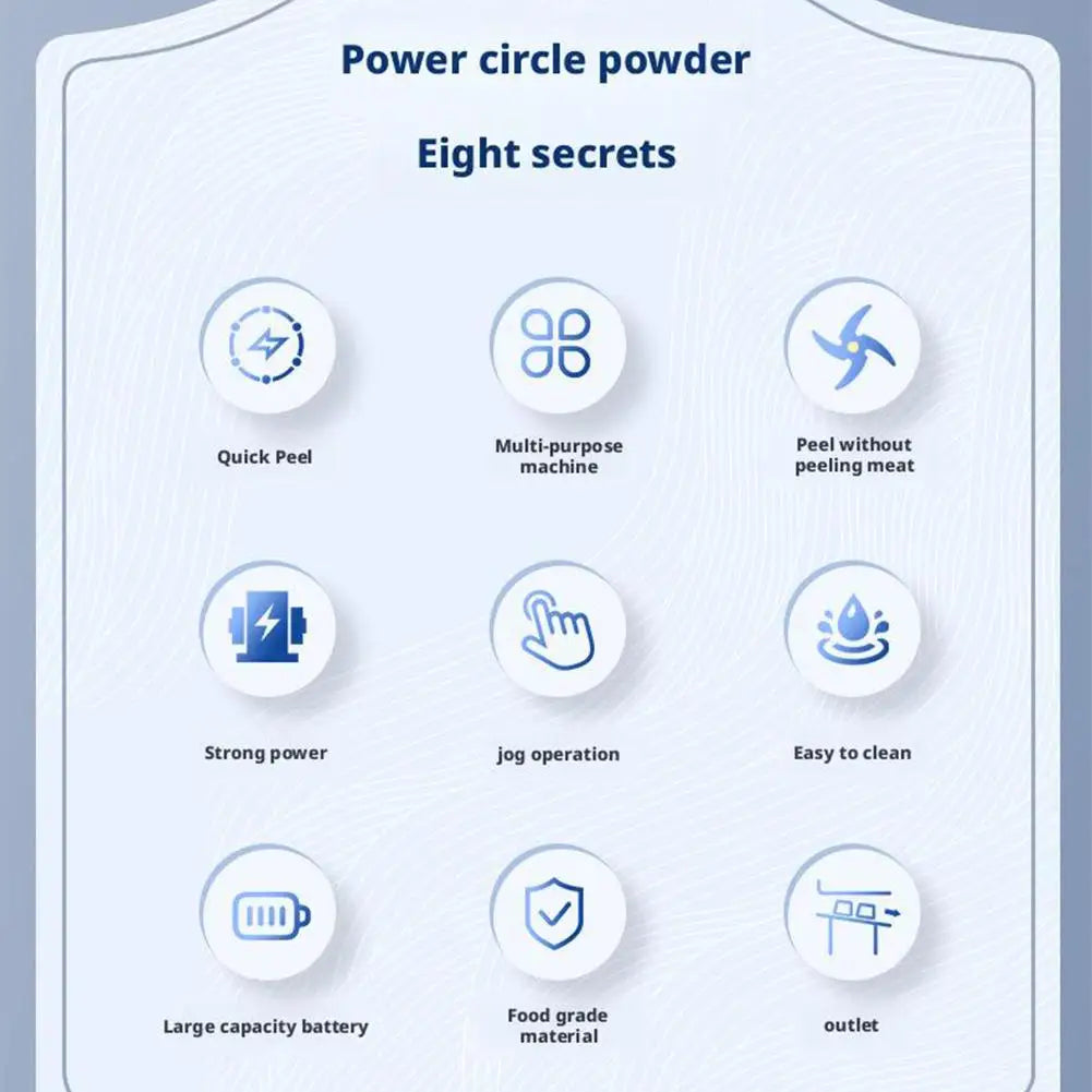 Automatic Electric Grape Peeler Machine - Hands-Free Skin Remover for Berries Fruits, Fruit Prep Tool, Effortless Peeling