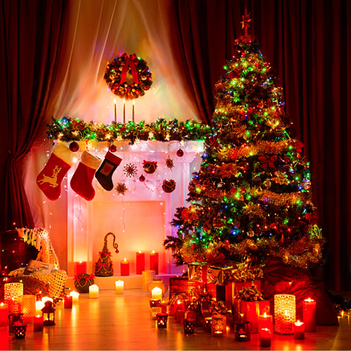 110V 220V LED Christmas Lights Fairy Garland String Light 10M- 100M EU / US Plug For Outdoor Garden Holiday New Year Party Decor