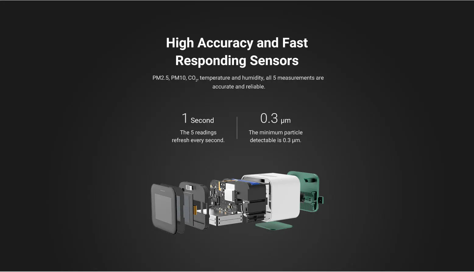 Qingping Smart Air Detector Lite CO2 PM2.5 PM10 Temperature Humidity Monitor Touch Screen Work With Mihome APP for Apple HomeKit