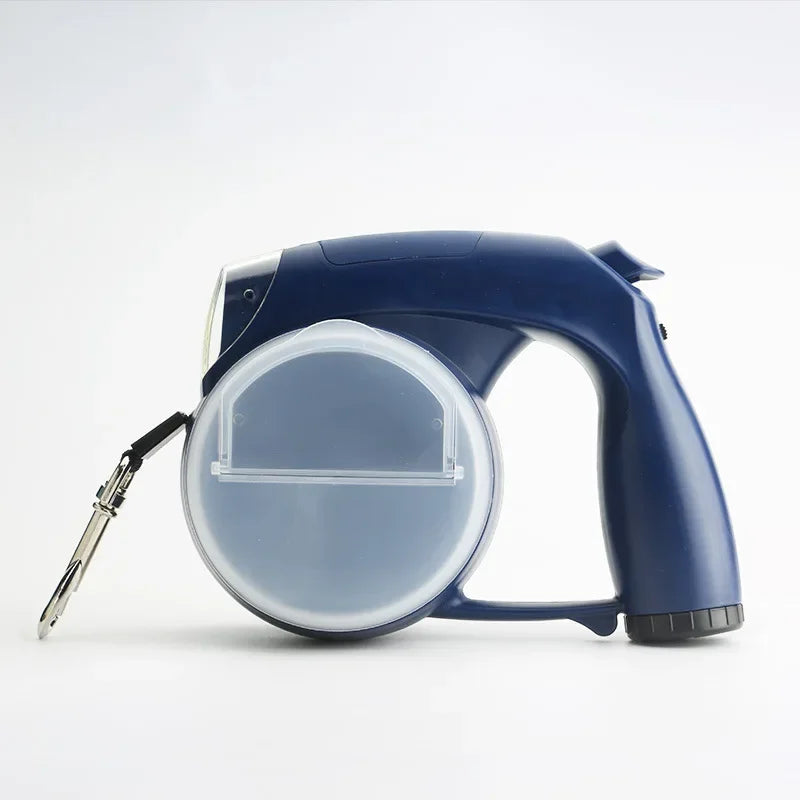 Retractable Dog Leash with Light for Night Walking Pet Dog Lead With Water Bowl Food Box Poop Bag Container Puppy Accessories