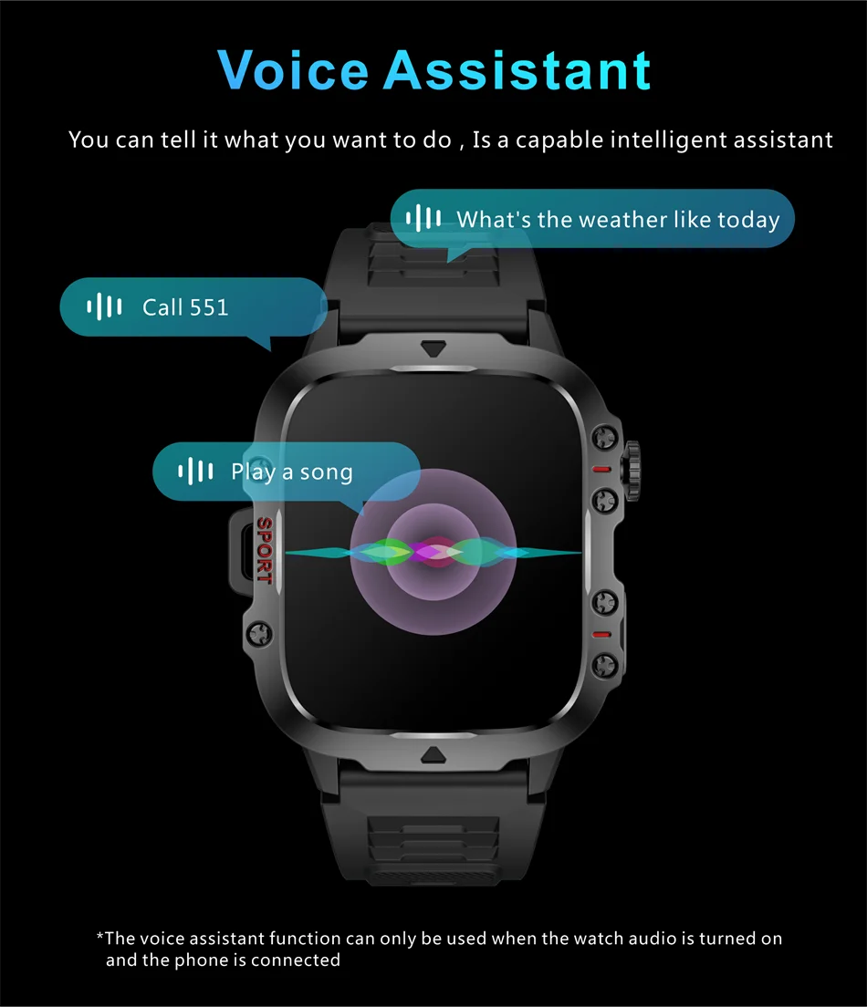 2025 For Xiaomi New Rugged Military GPS Smart Watch Men Bluetooth Call Health Monitoring AI Voice Sports Waterproof Smartwatches