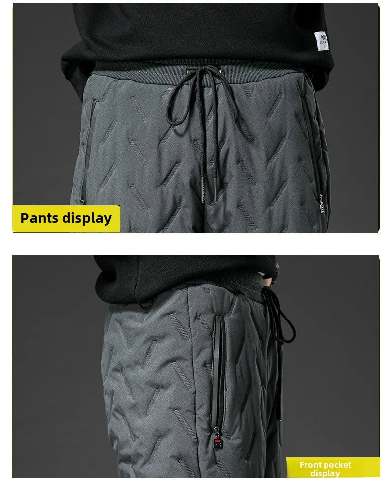 New Big Size Winter Pant Men Thick Fleece Lined Jogger Cotton Padded Warm Work Trouser Male Plus Large Sweatpant 9XL 10XL Autumn - You Offer