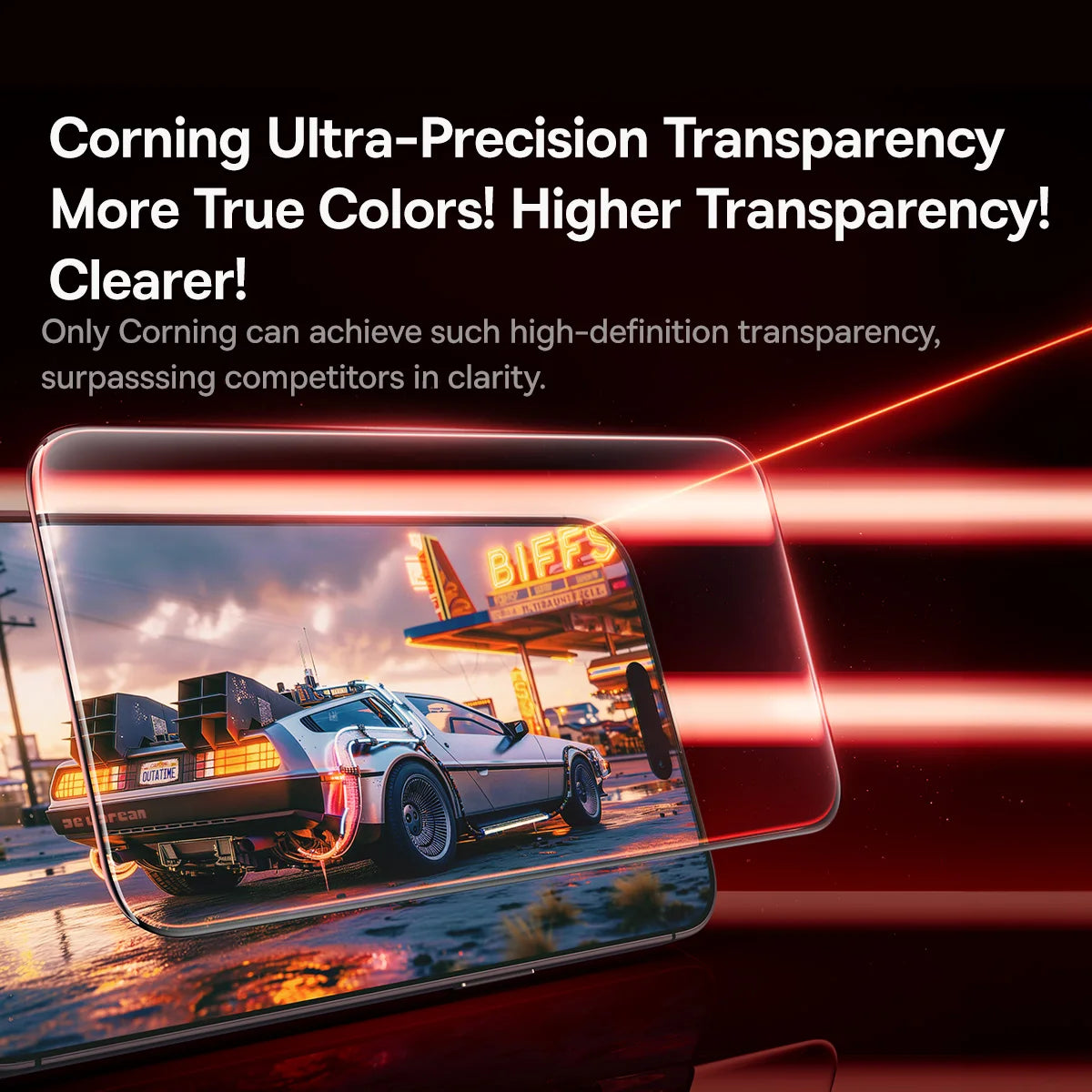 Baseus 3D Curved Tempered Glass for iPhone 16 15 Pro Max Hot Bending Full Coverage Shatterproof Clear Corning Screen Protector