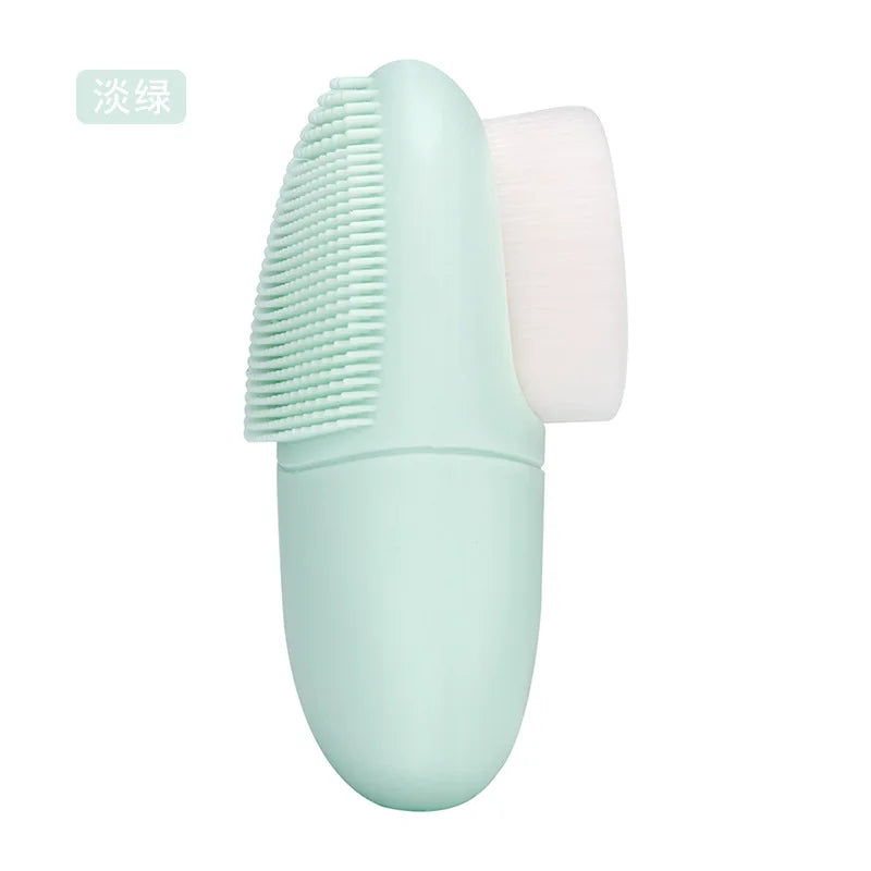 Silicone Facial Cleansing Brush Skincare Massage Tool Facial Deep Pore Skin Care Scrub Cleanser Double Sided Face Wash Brushes