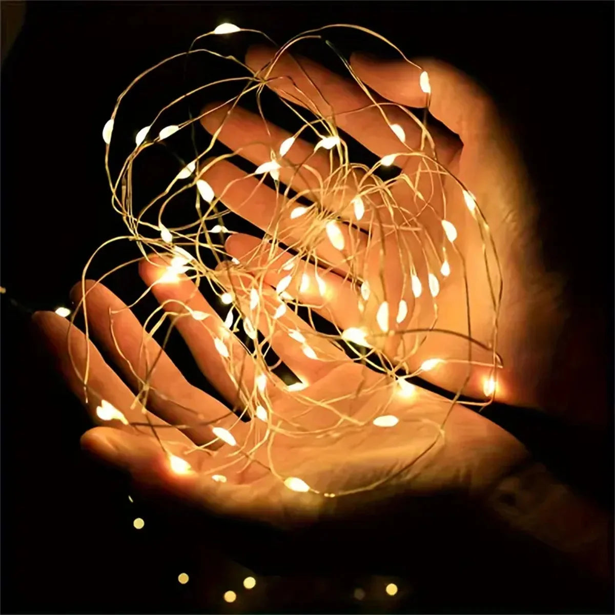4/10/40 LED battery string lights, waterproof copper wire 6.6ft 20 LED starry sky lights, used for party and bouquet decoration