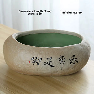 Large Size Cerc Tea Waing Basin Simulated Home Living Room Tea Cup Basin Tea House Coarse Cercs Tea Ceremony Accor...