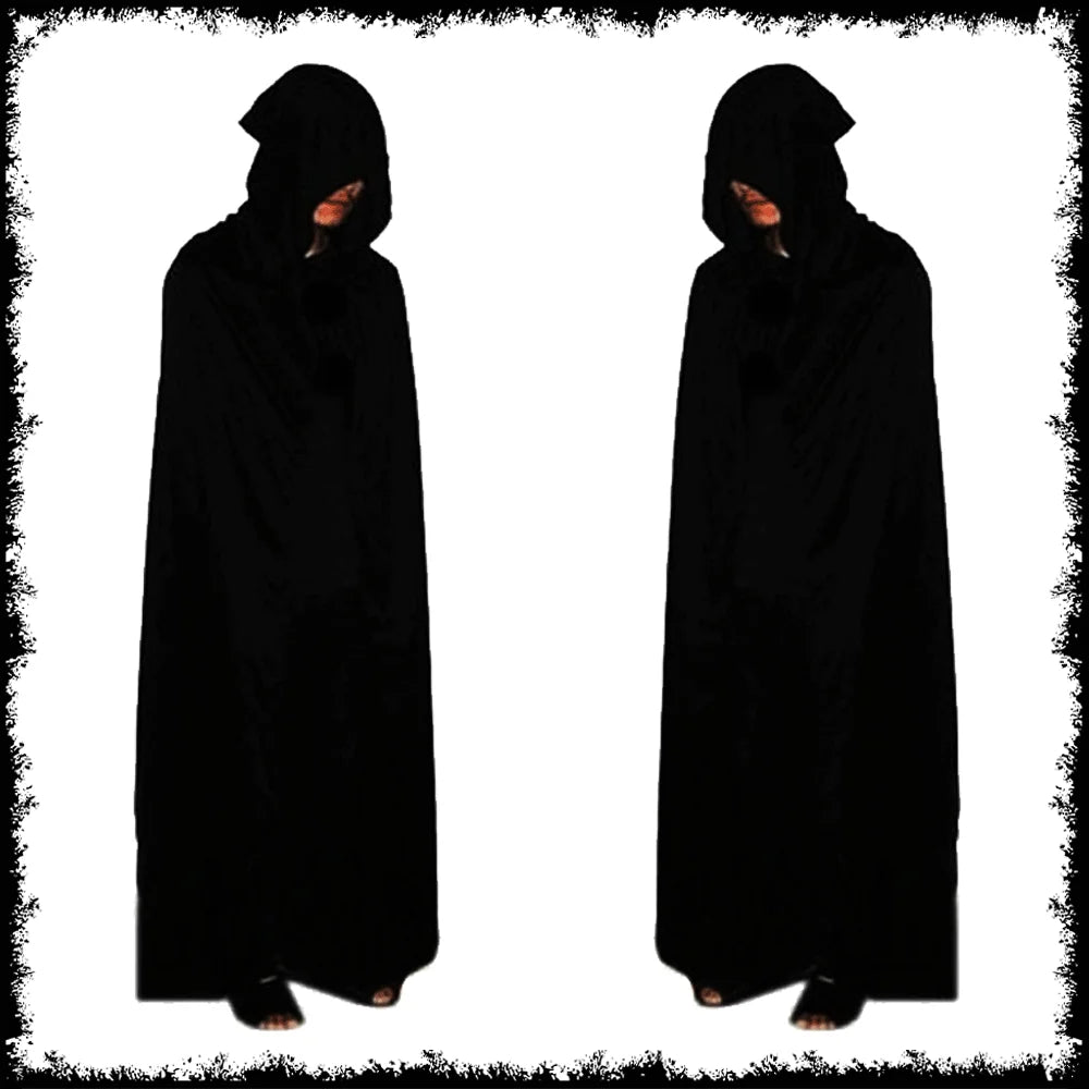 Horror Halloween Grim Reaper Hooded Cloak Skull Scarf Night Glow Gloves Ghost Head Scythe Adult Kids Scary Halloween Decorations