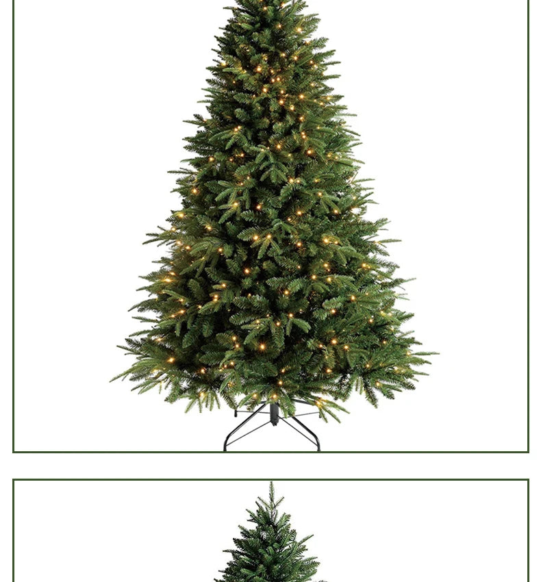 High-end PE mixed Christmas tree for decoration, 1.2 meters tall and 1.8 meters tall Christmas tree, with encryption.