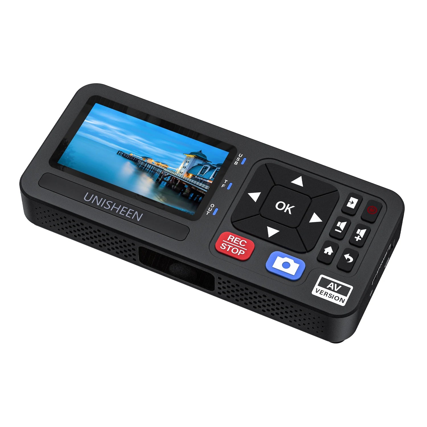 UNISHEEN Old Camcorder Converter Casette MP3 Reel Mini Small VHS Tape to Flash Digital Video Camera Recorder for TV with Monitor