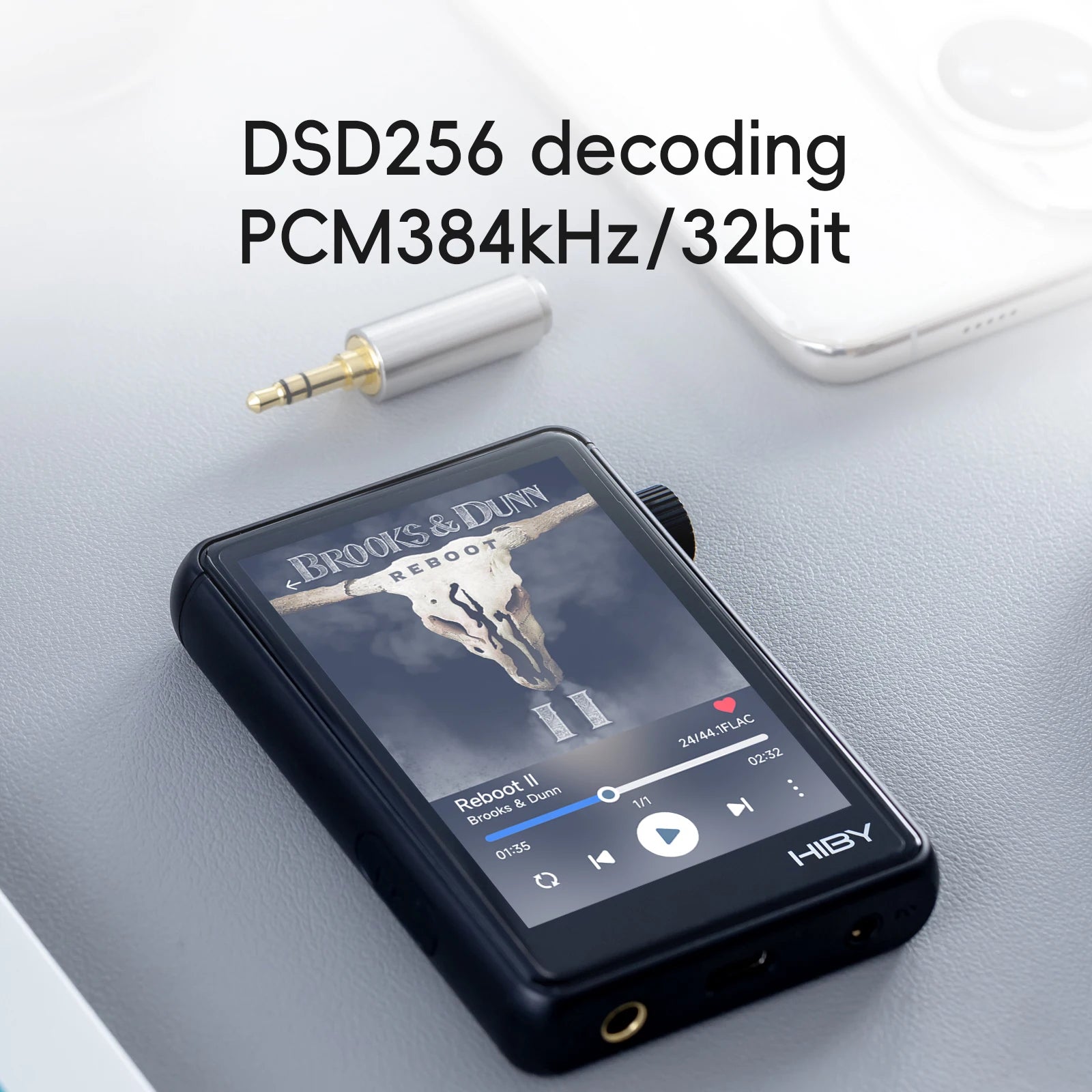 HiBy R3 II 2025 / R3 Gen 2 Music Player Bluetooth 5.1 WiFi MQA16X DSD256 Web Radio USB Audio Dongle DAC X1600E ES9219C 3.2‘’
