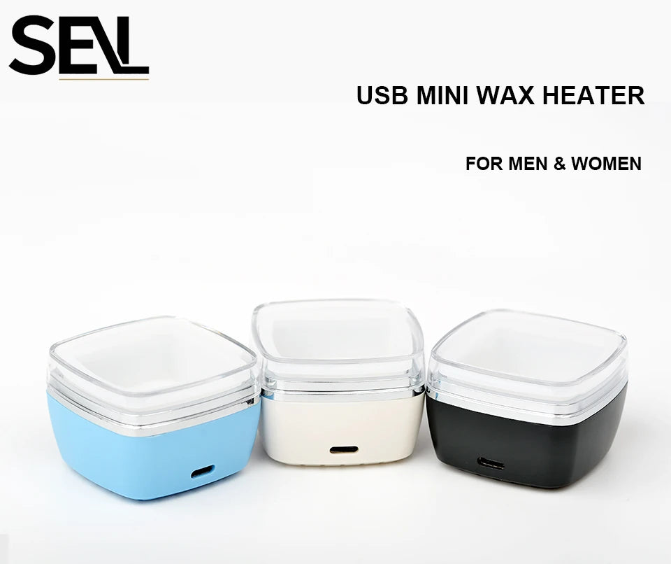 USB Wax Heater Machine Depilatory Waxing Beans Heater Nose Facial Wax Kit Depilatory Waxing Beans Heater For Men and Women
