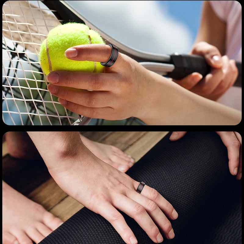 R04 Smart Ring 2025 NEW Men Women Multi Sports Modes Body Temperature HRV Health and Sleep Monitor Stainless Steel Sport Ring