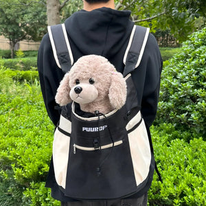PUUROF Backpack for dog backpack dog accessories Small dog cat go out bag break free walk dog dirty pet backpack Car bag